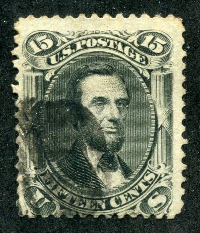 #77 Fifteen cent Lincoln Black   CV $200.00