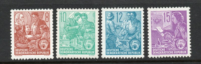 DDR - SC# 190 - 193 MNH / Re- Engraved   -   Lot 0320607