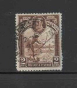 BRITISH GUINEA #211 1934 2c KING GEORGE V F-VF USED e