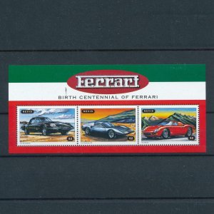 [106468] Nevis 1998 Classic cars Ferrari 365 California 250 LM Sheet MNH