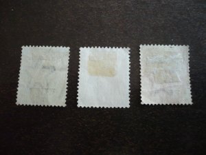 Stamps-Indian Convention State Gwalior-Scott#O31-O33 - Used Part Set of 3 Stamps