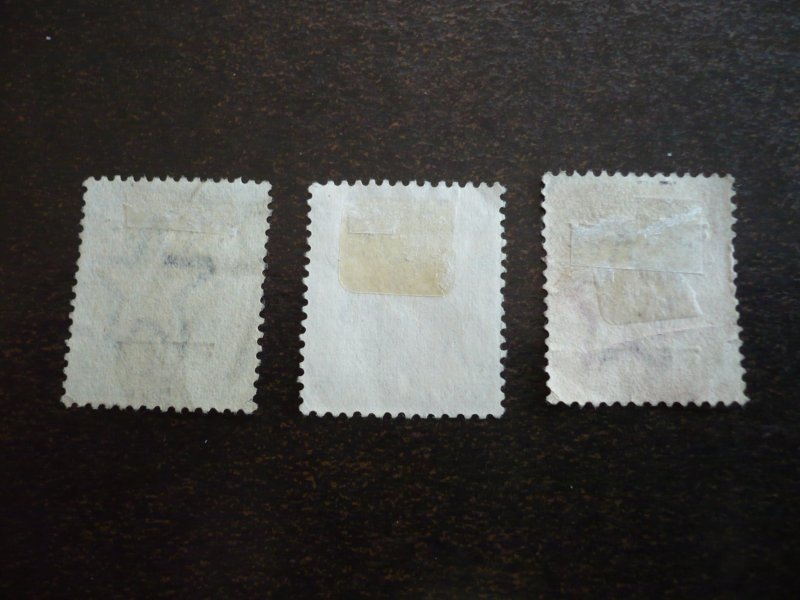 Stamps-Indian Convention State Gwalior-Scott#O31-O33 - Used Part Set of 3 Stamps