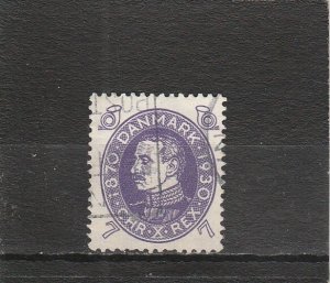 Denmark  Scott#  211  Used  (1930 Christian X)