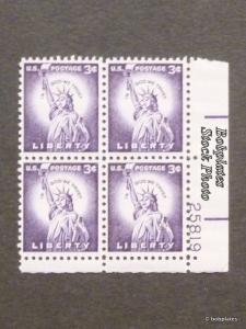 #1035b Liberty 24943 Upper Left  Plate Block F-VF NH