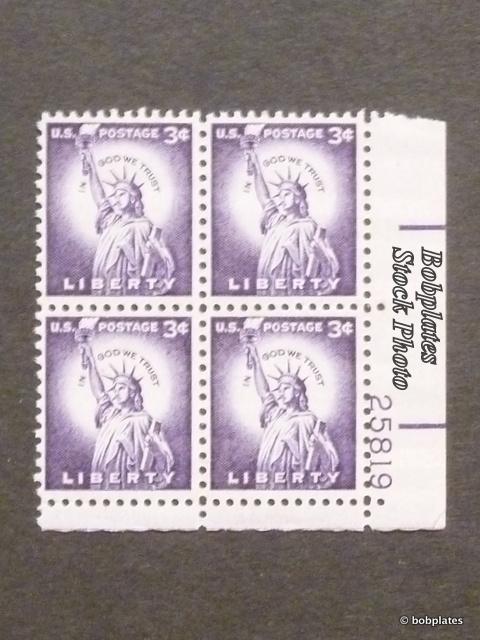 #1035b Liberty 24943 Upper Left  Plate Block F-VF NH