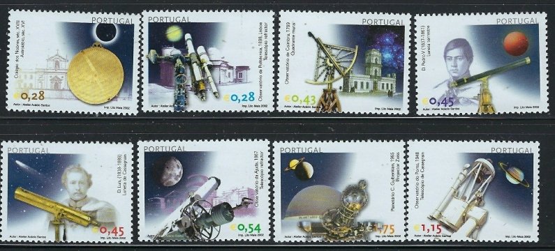 Portugal 2480-87 MNH 2002 Astronomy (fe8284)