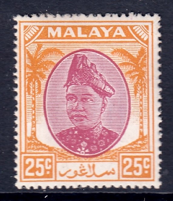 Malaya (Selangor) - Scott #89 - MH - SCV $2.00