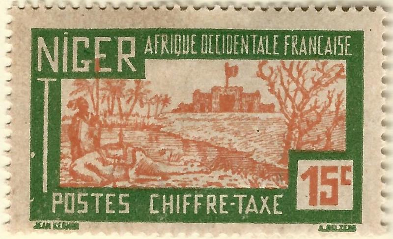 French Niger Postage Due (Scott J13) Mint F-VF hr...Buy before prices go up!