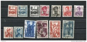 Germany SAAR 1948 Mi 239-251 Used