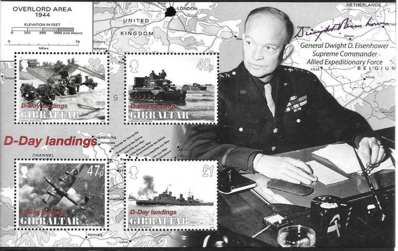 2004    GIBRALTAR  -  SG. MS 1092  -  ANNIVERSARY OF D-DAY   -  MNH