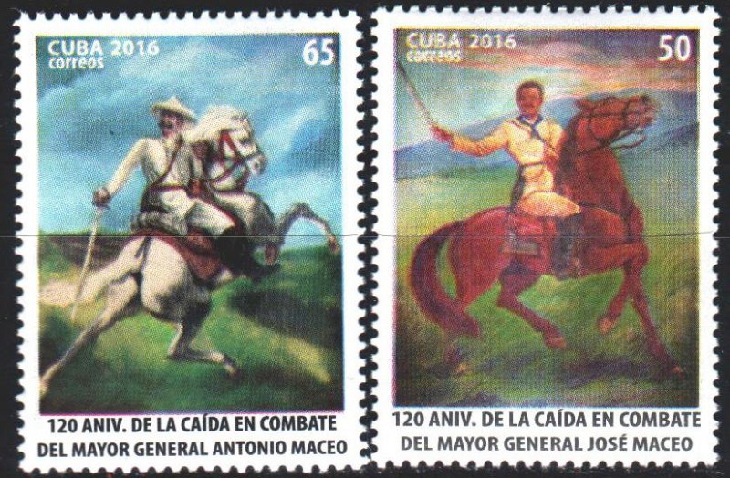 Cuba. 2016. 6175-76. The anniversary of the death of General Grahalez, the ho...