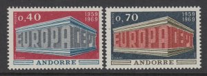 Andorra, Scott 188-189 (Yvert 194-195), MNH