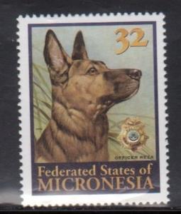 Micronesia 247 Police Dog Mint NH