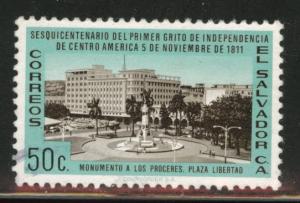 El Salvador Scott 727 Used 1961 stamp