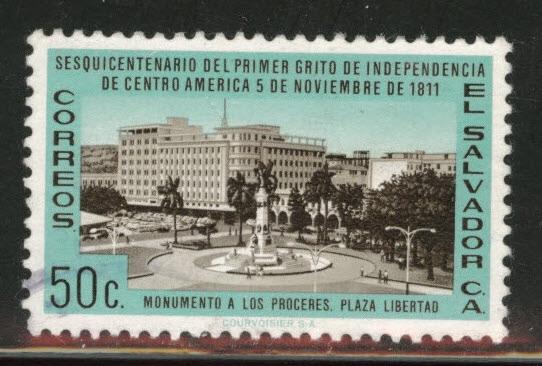 El Salvador Scott 727 Used 1961 stamp