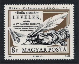 Hungary 300th Birth Anniversary of Kelemen Mikes writer 1990 MNH SG#3985