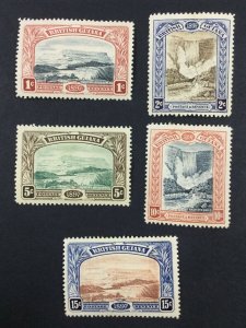 MOMEN: BRITISH GUIANA SG #216-221 1898 MINT OG H LOT #61190