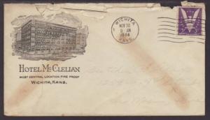 Hotel McClellan,Whitita,KS 1944 Cover