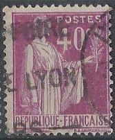 France 265 (used) 40c Peace with olive branch, brt vio (1932)