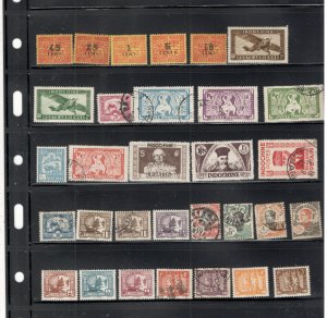 INDO CHINA COLLECTION ON STOCK SHEET MINT/USED