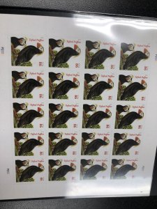 US 4737A Puffins 86C Sheet Of 20 With Black Date Very SCARCE 