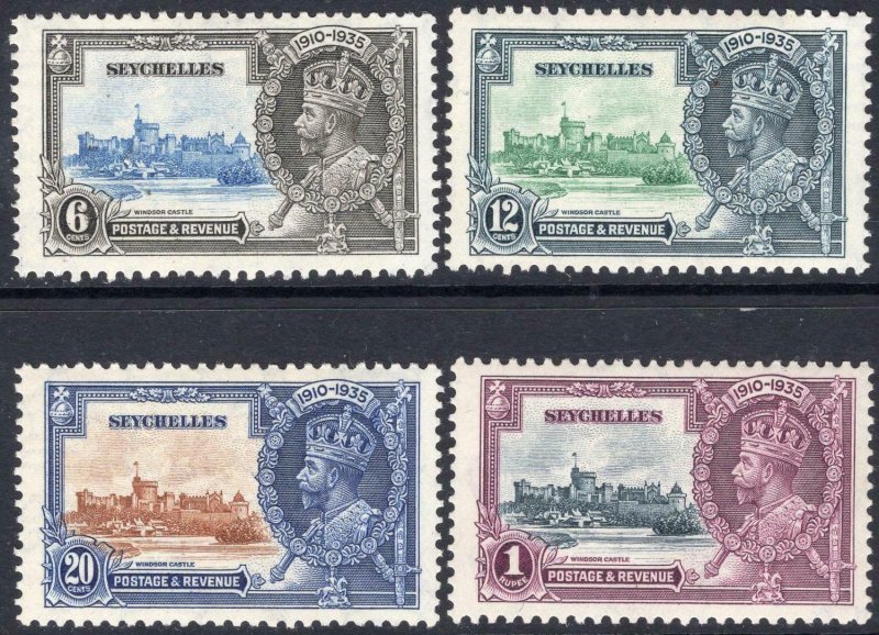 SEYCHELLES-1935 Silver Jubilee Set Sg 128-131 LIGHTLY MOUNTED MINT V50008