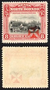 North Borneo SG195 8c with Vermilion Cross M/M Cat 26 pounds