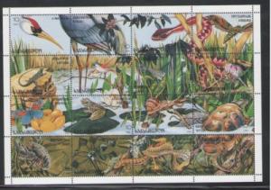 Georgia Sc 144 1996 Flora & Fauna stamp sheet mint NH