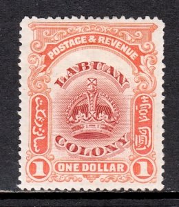 Labuan - Scott #109 - MH - Gum loss on hinge, pencil/rev. - SCV $10