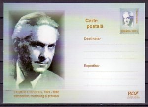 Romania, 2003 issue. Music Professor on a Postal Card.