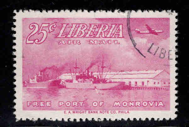 LIBERIA Scott C72  Used  airmail stamp 1953