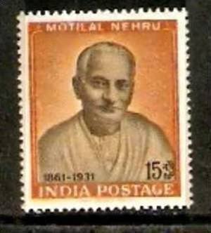 India 1961 Motilal Nehru Birth Centenary Sc 340 MNH