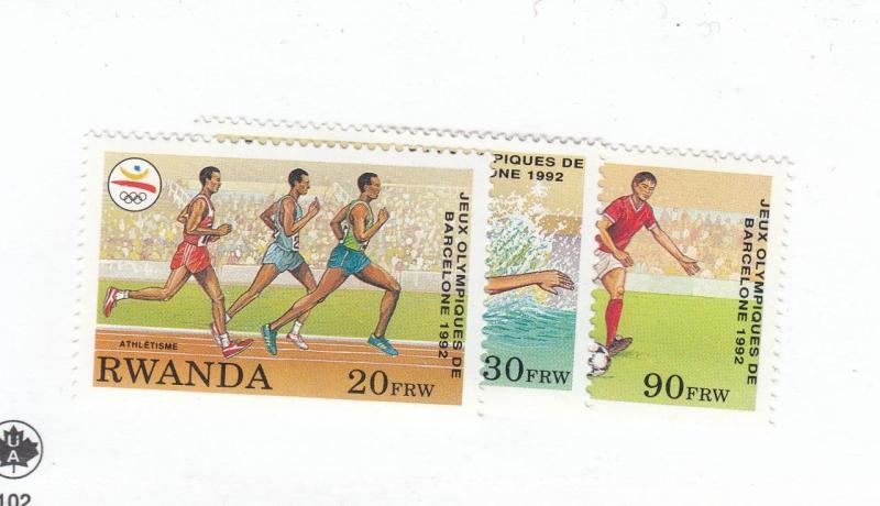 RWANDA # 1374 A-B-C VF-MNH CAT VALUE $40.00