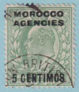 GREAT BRITAIN OFFICES ABROAD - MOROCCO 34  USED - UNLISTED DOUBLE OVERPRINT