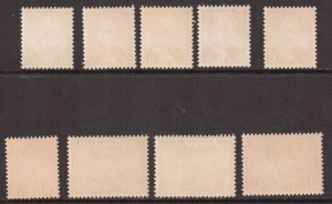 Greenland  #1-9   MH  1938-46  Christian  polar bear