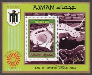 Ajman 1972 - Olympic Games Munich - Sport - Used Souvenir Sheet