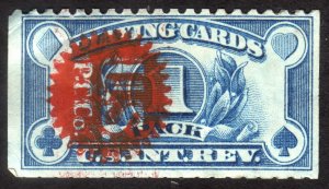 1929, US Playing Cards Revenue, crease, Sc RF23