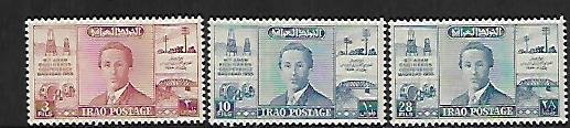 IRAQ, 161-163,  MNH, KING FAISAL II