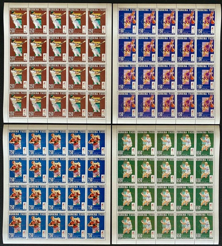 Stamps Full Set in Sheets Olympic Games Atlanta 96 (ping-pong/tennis...)