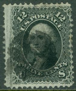 EDW1949SELL : USA 1868 Scott #97 Used. Nice stamp. PSAG Certificate. Cat $260.00