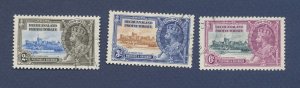 BECHUANALAND Protectorate - Scott 118, 119, & 120 - used - Silver Jubilee 1935