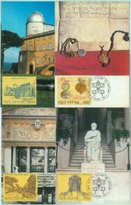 89864 - VATICANO - Postal History - Set of 4 MAXIMUM CARDS 1984 Architecture