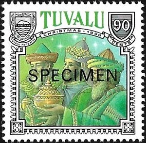 Tuvalu 1990 Scott # 561 Mint NH Specimen Ovprnt. All Additional Items Ship Free.