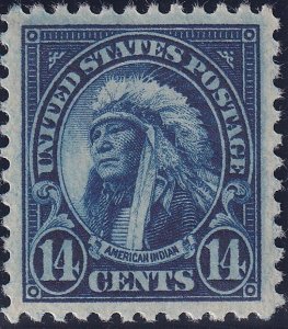 Scott #565, PSAG Cert Graded 98 - Superb, Mint, Never Hinged, SCV Value $375