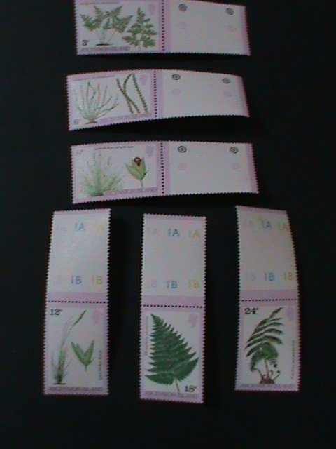 ​ASCENSION-1980-SC#251-6- RARE PLANTS OF ASCENSION-WITH PLATE NUMBER -MNH VF