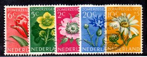 NETHERLANDS B328-42 USED SCV $13.10 BIN $5.25 FLOWERS