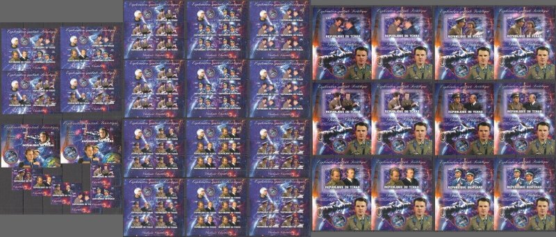 Eb192 Imperf,Perf 2013 Soviet Space Exploration Vladimir Chatalov 14+16+Set Mnh