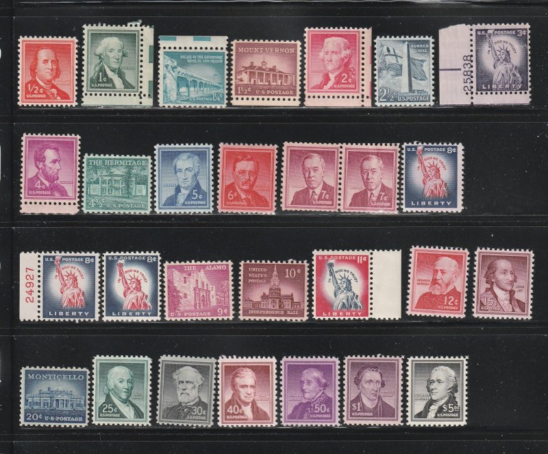 United States 1030-1053 Set MNH Liberty Issue