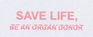Meter cut Netherlands 2009 Save life - Be an organ donor