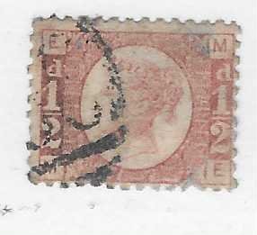 GB#58 1/2p Victoria rose  (U) CV $22.50